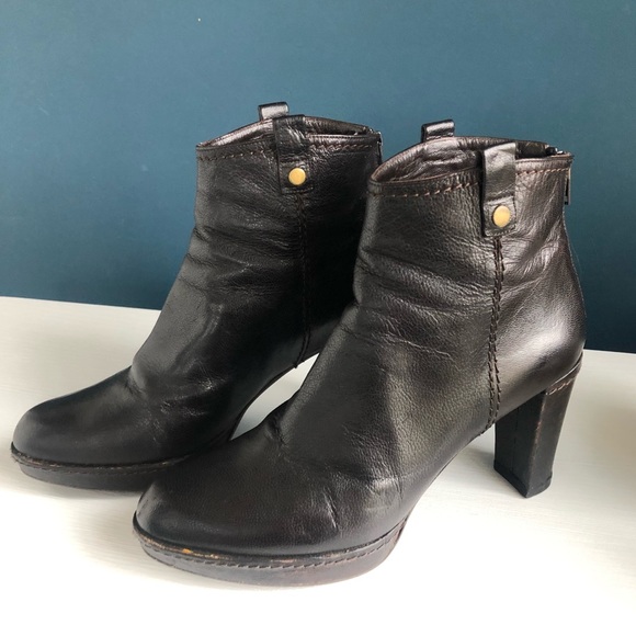 Stuart Weitzman Shoes - Stuart Weitzman Black Heeled Ankle Booties, 8